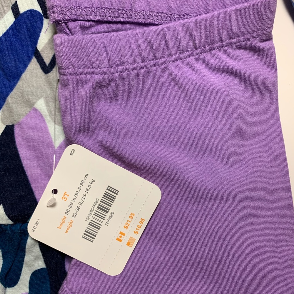 Gymboree Purple Heart Dress With Leggings 2T 3T - Picture 3 of 6